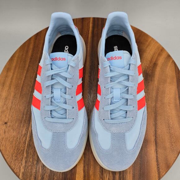 Adidas Shoes Womens 8 Blue Red Suede Leather Low Top Casual Athletic Sneakers - Picture 5 of 8